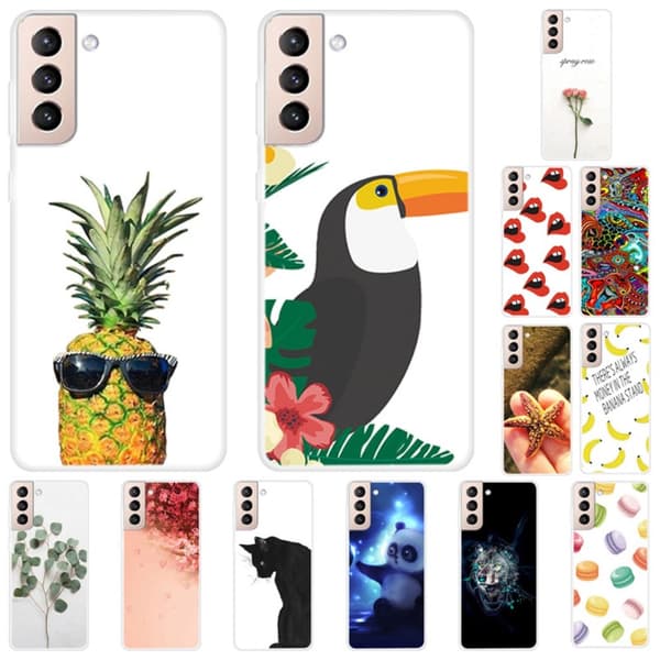 Deco Samsung Galaxy S22 Plus deksel - Blader Green