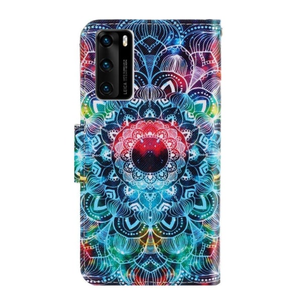 Wonderland Huawei P40 etui - Mandala Blomst Multicolor