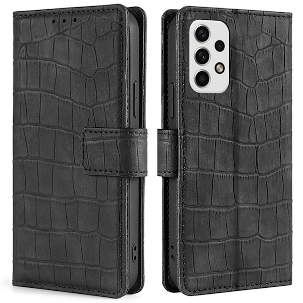 Croco Samsung Galaxy A23 cover - Sort Black