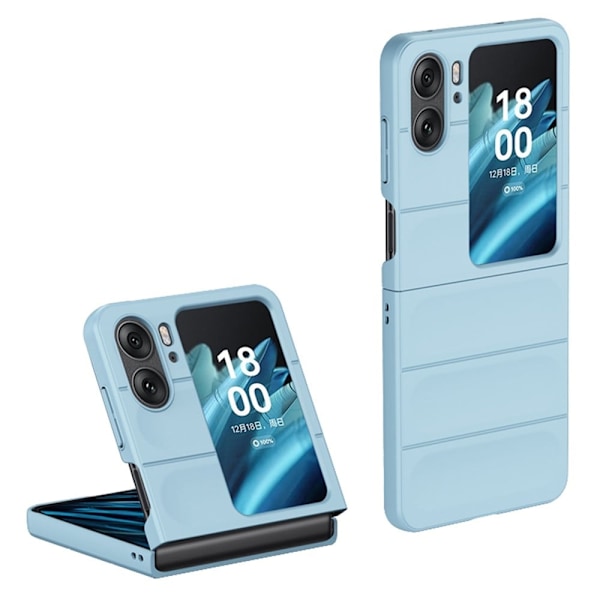 Mjukt greppformat Oppo Find N2 Flip skal - Blå Blå