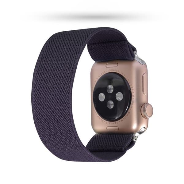 Apple Watch Series 5 40mm solid color nylon watch band - Dark Purple Lila