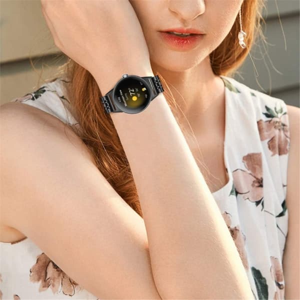 7 perler urrem i rustfrit stål til Google Pixel Watch - Sort Black