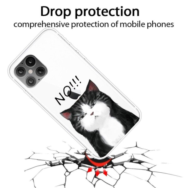 Deco iPhone 12 Pro / iPhone 12 skal - Arg Katt Vit