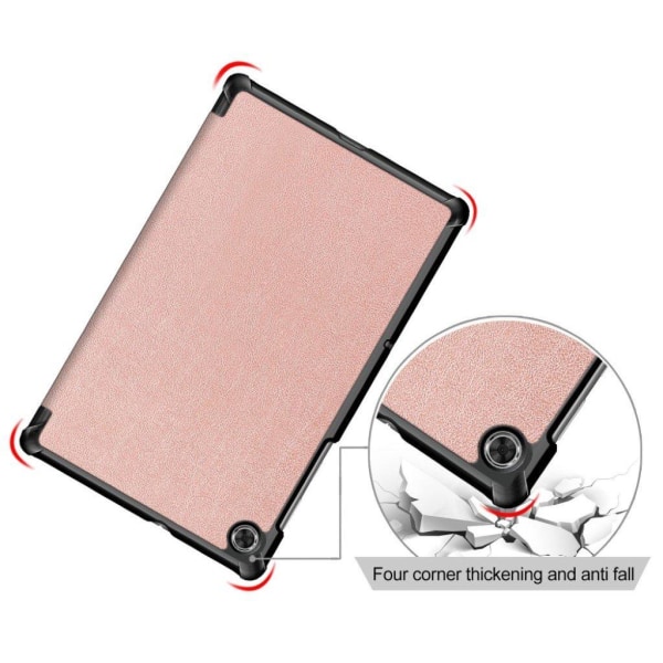 Lenovo Tab M10 HD Gen 2 tri-fold leather flip case - Pink Pink
