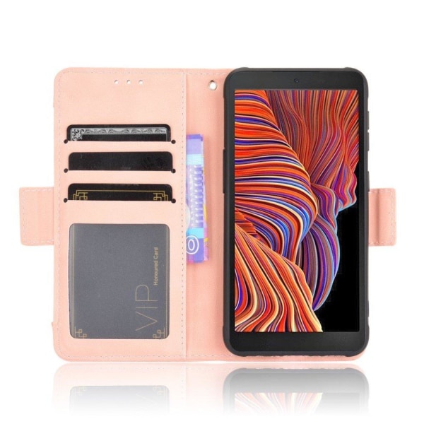 Modernt Samsung Galaxy Xcover 5 fodral med plånbok - Rosa Rosa