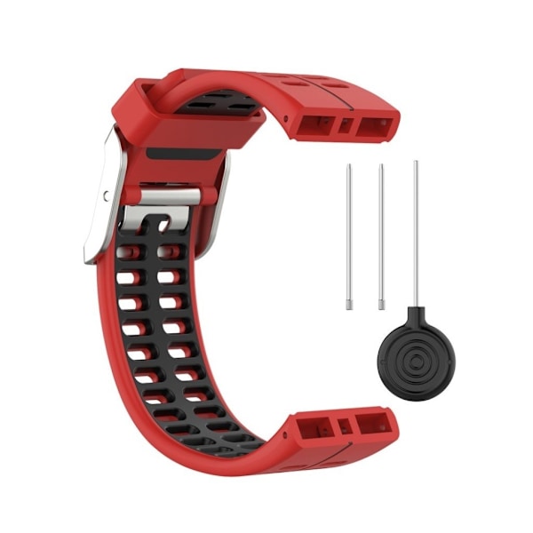 Polar V800 bi-farve silikone rem - rød / sort Red