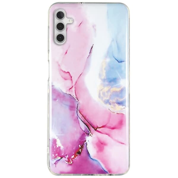 Marble Samsung Galaxy A13 5G Etui - Lyserød / Blå Pink