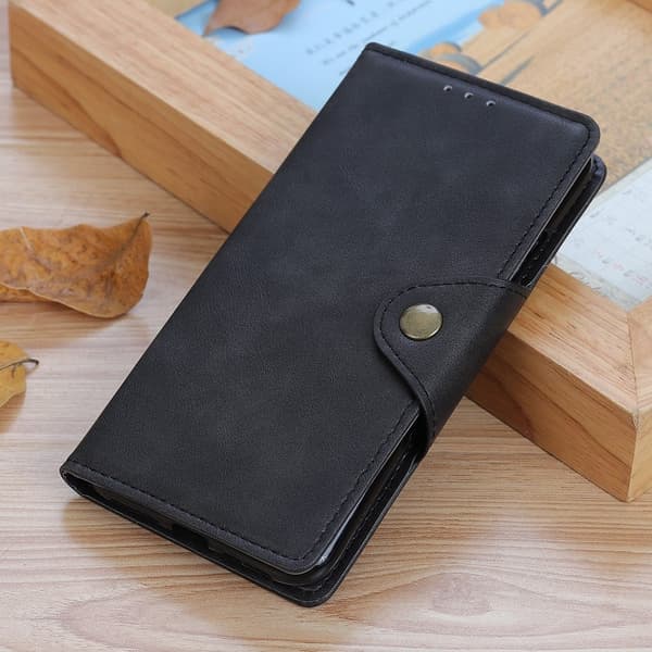 Alpha Motorola Moto G22 flip etui i lær - Svart Black
