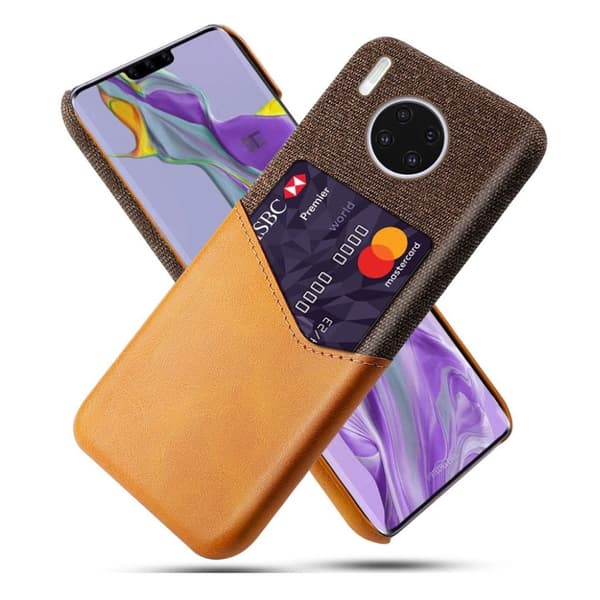 Bofink Huawei Mate 30 Pro skal med korthållare - Brun Brun