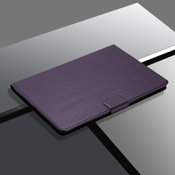 Lenovo Tab M10 Simple Themed Lær Etui - Lilla Purple