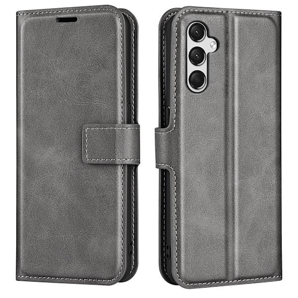 Lompakko Nahkakotelo For Samsung Galaxy A25 - Harmaa Silver grey