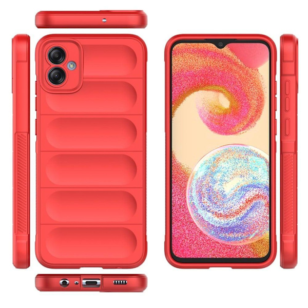 Blødt grebsformet cover til Samsung Galaxy A04e - Rød Red