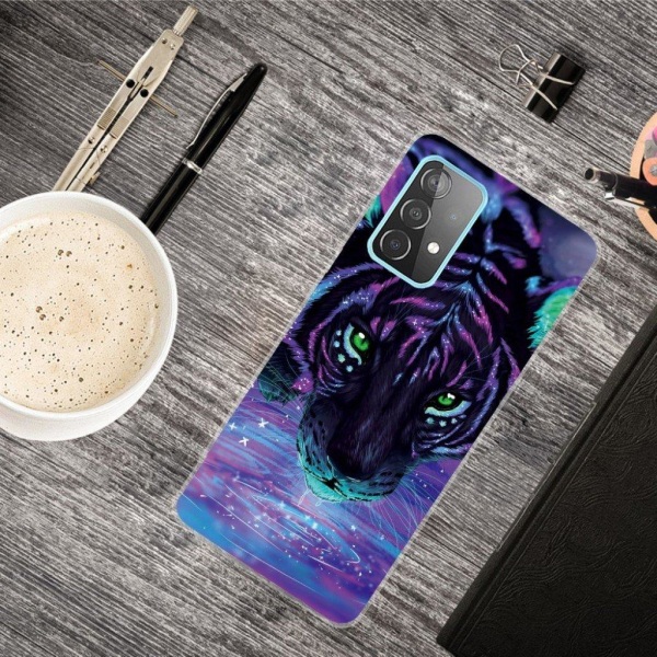 Deco Samsung Galaxy A72 5G skal - Tiger Lila