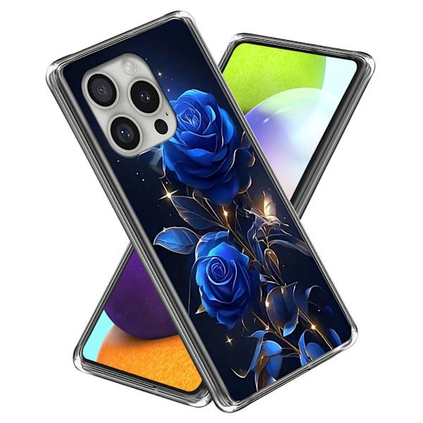 Vibe iPhone 16 Pro cover - Blå Roser Blue