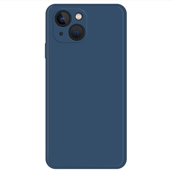 Avfaset gummiert anti-falldeksel for iPhone 14 - Mørkeblå Blue