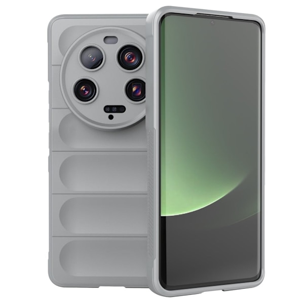 Mjukt greppformat Xiaomi 13 Ultra skal - Silver/Grå Silvergrå