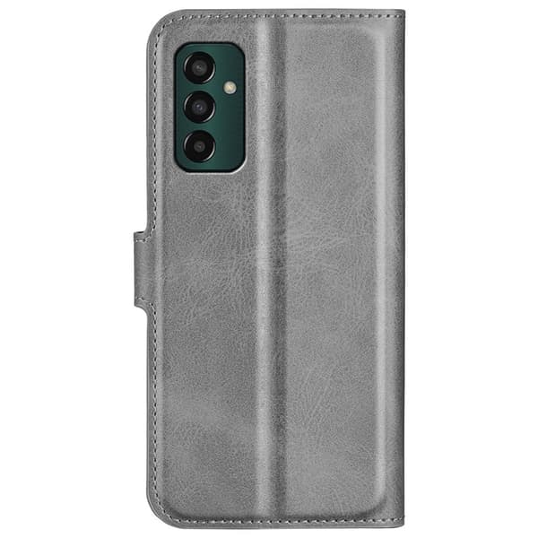 Læderetui med Pung til Samsung Galaxy M13 4g - Grå Silver grey
