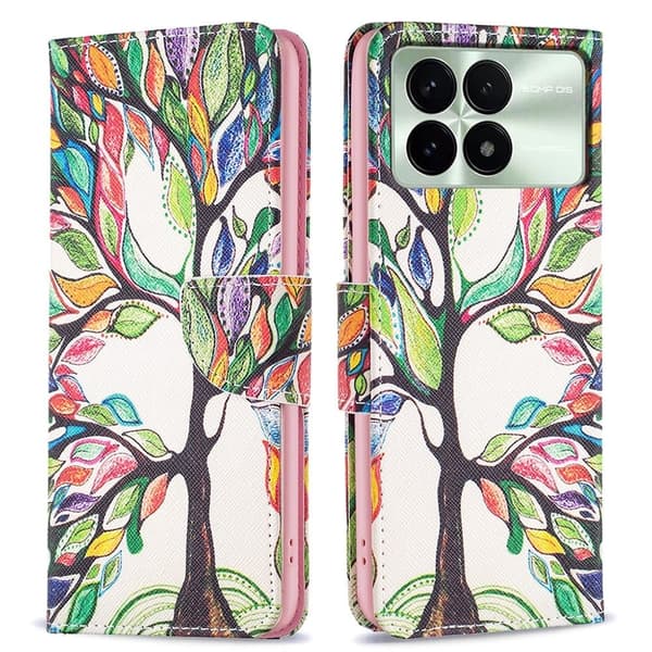 Wonderland Xiaomi Redmi K70E flip etui - Livstræ Multicolor