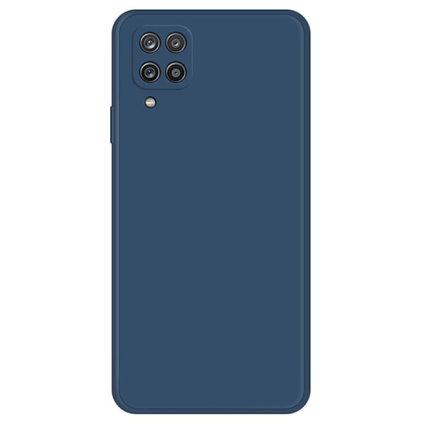 Skråt gummicover mod fald til Samsung Galaxy A12 5G - Mørkeblå Blue