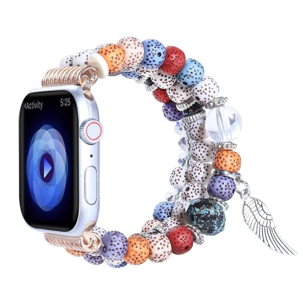 Apple Watch (45mm) wing décor in bead style watch strap - Colorf multifärg