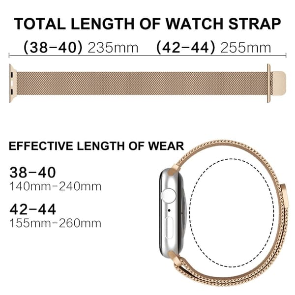 Apple Watch (45mm) gradient milanese fine mesh urrem - Lilla Leopardprint Purple