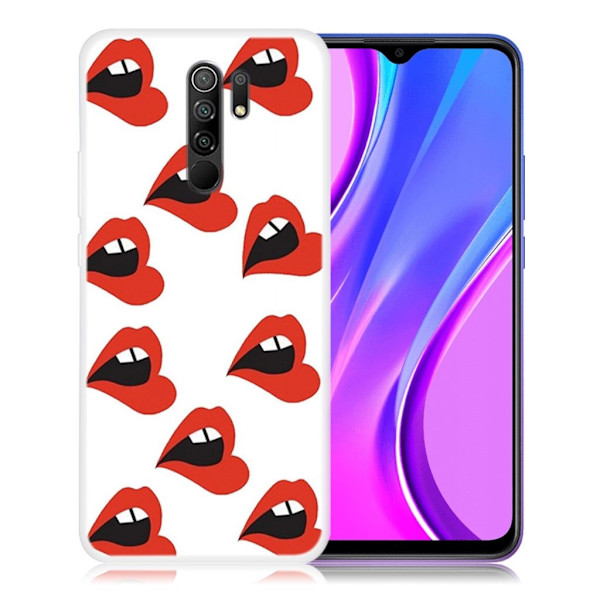 Deco Xiaomi Redmi 9 Etui - Red Lip Red