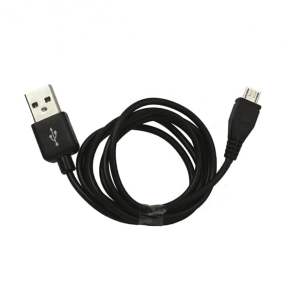 Colored (Musta) 1m Micro USB Data- ja Latauskaapeli Älypuhelimille Black