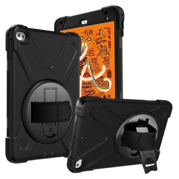 iPad Mini (2019) X-Shape durable hybrid case - Black Black