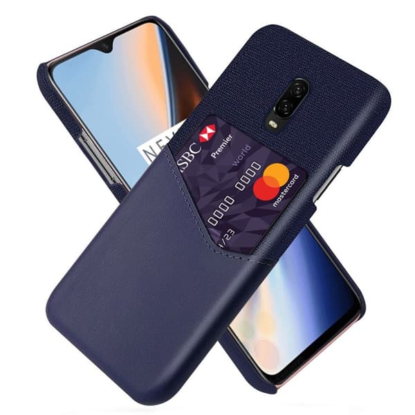 Bofink OnePlus 7 skal med korthållare - Blå Blå