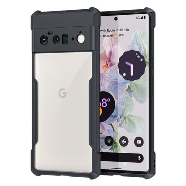 Iskunkestävä hybridikotelo Google Pixel 6 Pro - Musta Black