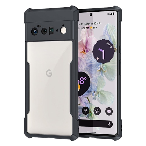 Støtsikkert hybriddeksel for Google Pixel 6 Pro - Svart Black