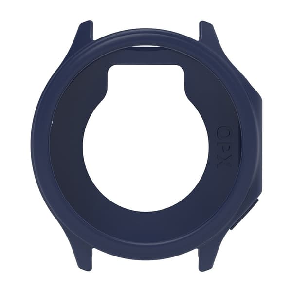 Oppo Watch X Frame Cover Silikonfodral Anti-kollisionsskydd för smartklocka Edge Sleeve - Midnattsblå Blå