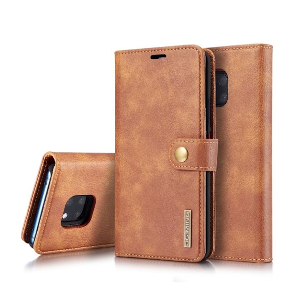DG.MING Huawei Mate 20 Pro aftageligt split læder etui - Brun Brown