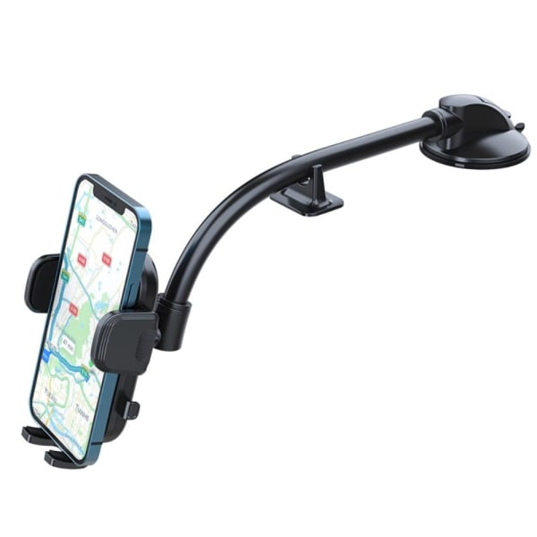 Universal dashboard mount car phone holder Svart