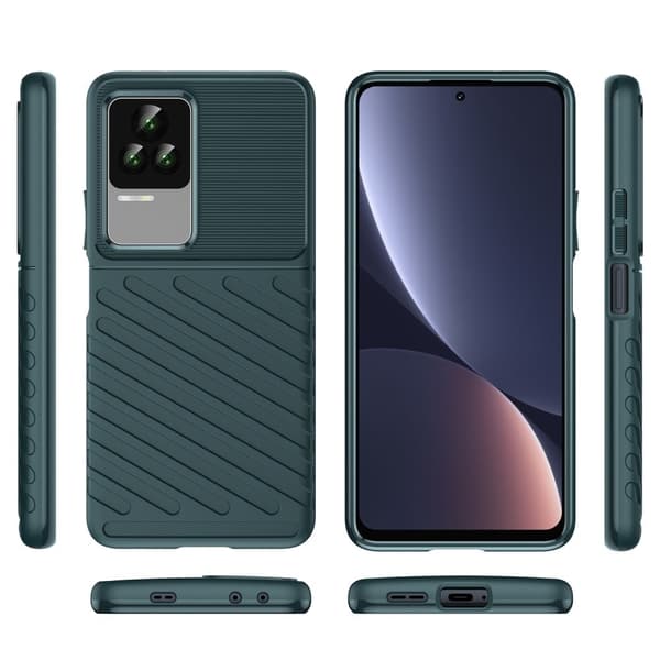 Thunder Xiaomi Redmi K50 / Xiaomi Redmi K50 Pro deksel - Grønn Green