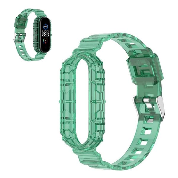 Xiaomi Mi Smart Band 6 translucent watch band - Green Grön