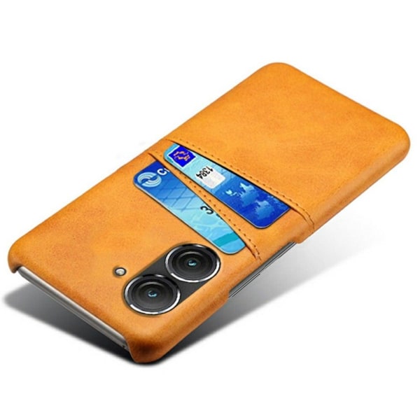 Asus Zenfone 9 skal med korthållare - Orange Orange
