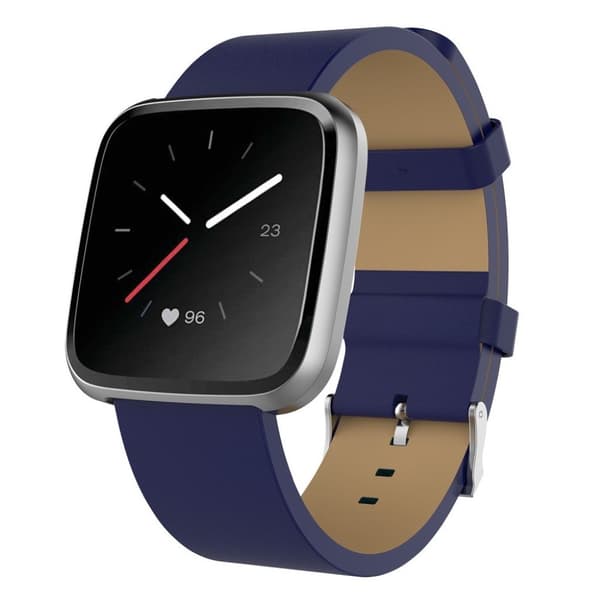 Fitbit Blaze / Versa Lite / Versa urrem i okselæder - Blå Blue
