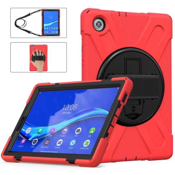 Lenovo Tab M10 HD Gen 2 360 degree kickstand + silikon hybrid Fo Röd