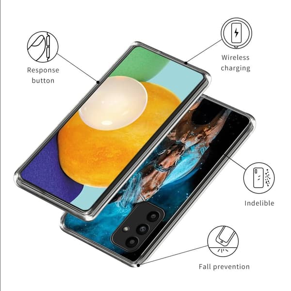 Vibe Samsung Galaxy A15 -kansi - Tyyli D Blue