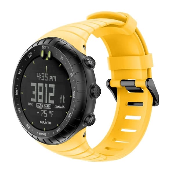 Suunto Core Holdbar Silikon Klokkereim - Gul Yellow