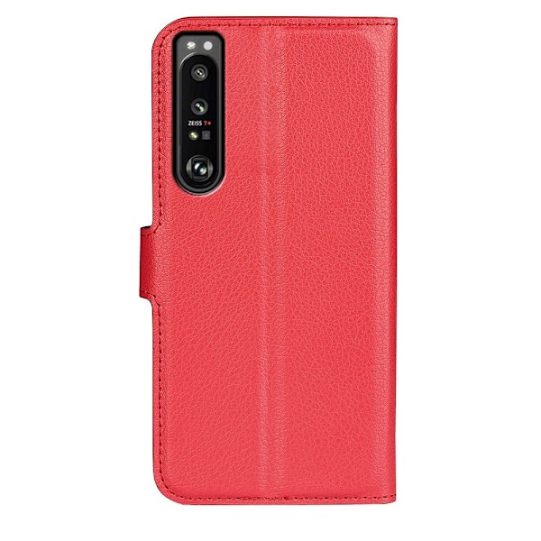 Classic Sony Xperia 1 IV flip kuoret - Punainen Red