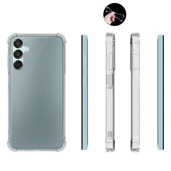 Lux-Case Airbag-deksel for Samsung Galaxy M15 Transparent