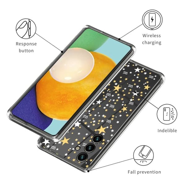 Deco Samsung Galaxy M14 Etui - Stjerner Multicolor
