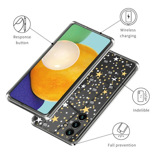Deco Samsung Galaxy M14 skal - Stjärnor multifärg