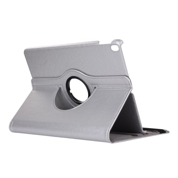 iPad Pro 10.5 Læder etui med roterende stand - Sølv Silver grey