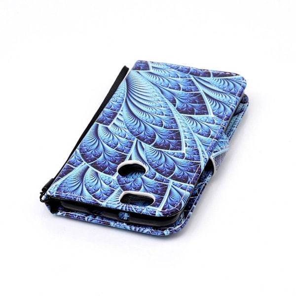 Huawei Nova beskyttende læder-etui - Blå blade Blue