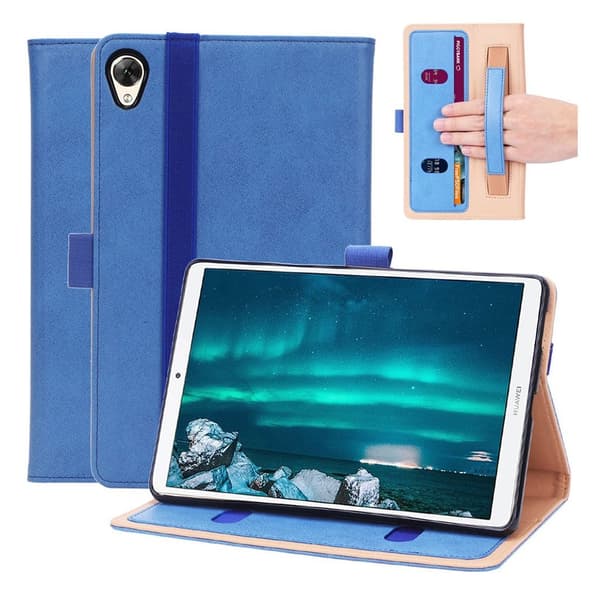 Huawei MediaPad M6 8.4 holdbar læder flip etui - Blå Blue