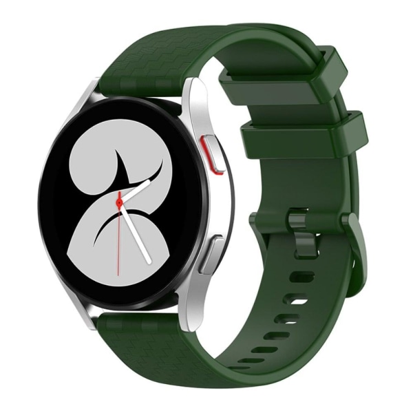Carbon fiber pattern silicone watch strap for Samsung watch - Ar Grön