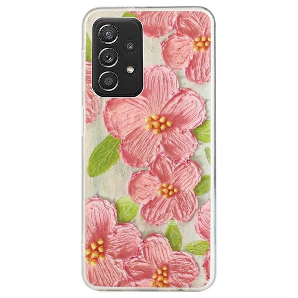 Deco Samsung Galaxy A33 5G skal - Rosa Blommor Rosa